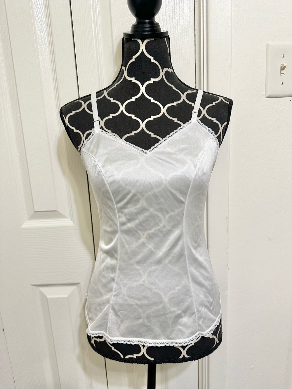 Vintage vanity affair, slip Lacey top Cami
